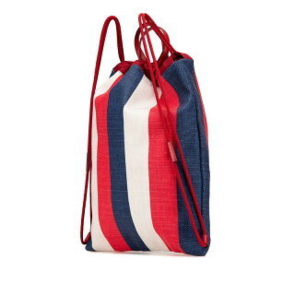 Gucci Print Medium Drawstring Knapsack Red White … - image 3